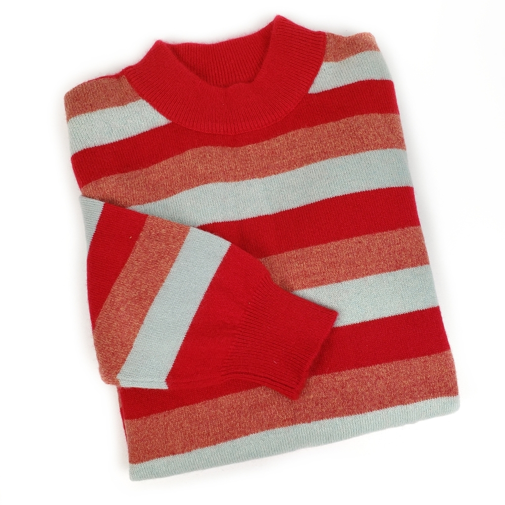Girls Multicolor Striped Sweater
